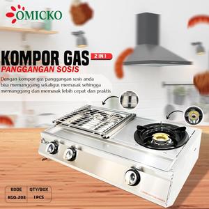 OMICKO Kompor Panggang 2in1 kgq203