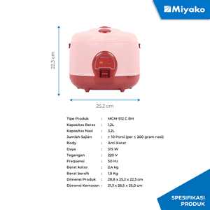 MIYAKO Magic Com MCM 512CBH