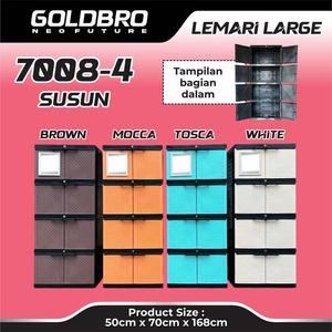 GOLDBRO Lemari L 7008-4 Polos Susun