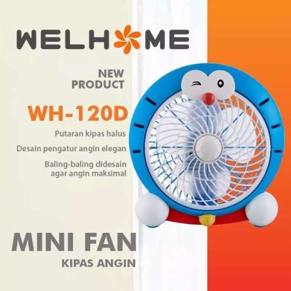 WELHOME Kipas Box Doraemon wh120d