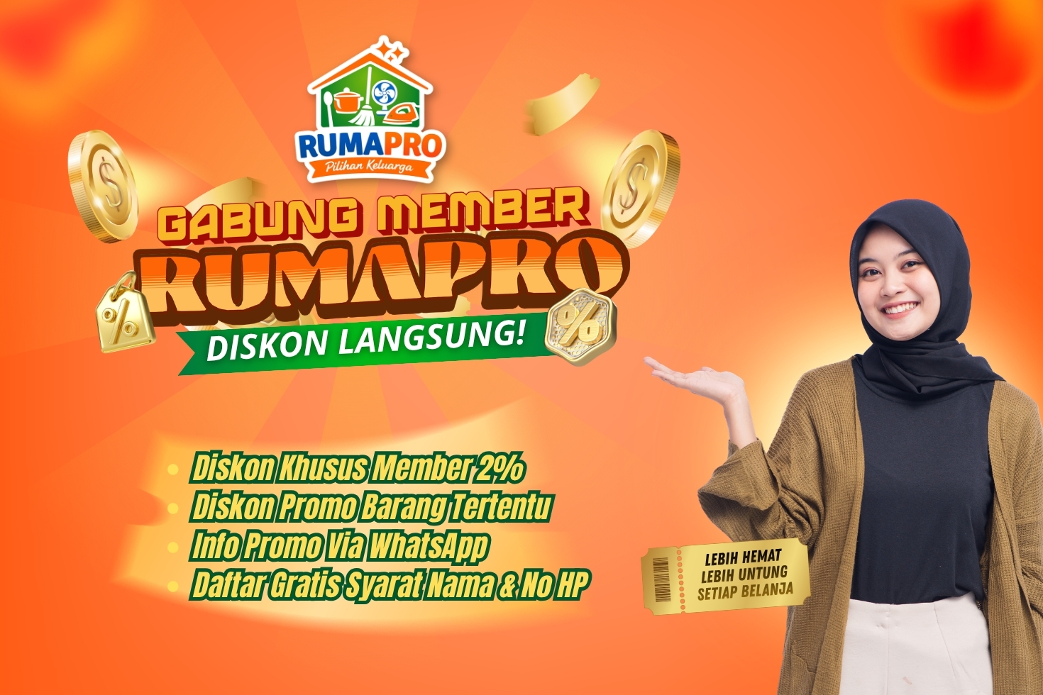 Gabung Member RumaPro — Diskon Langsung